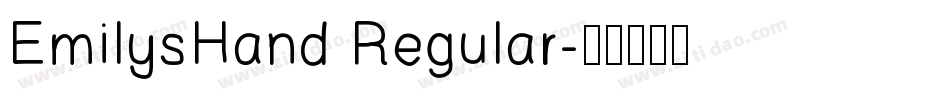 EmilysHand Regular字体转换